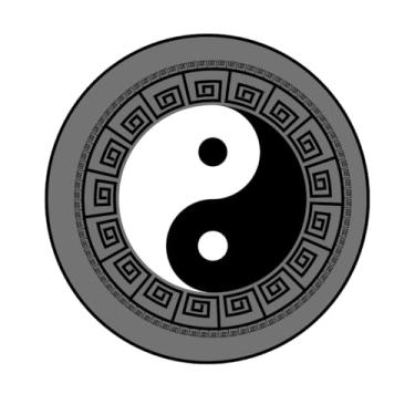 Imagem de Adesivo Decorativo Redondo, Tema China, 5 cm, Variante CH-201 a CH-207 (CH-202, PAPEL COUCHÉ 150, 5CM)