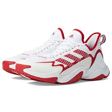 Imagem de adidas Tênis de futebol unissex Impact FLX, Branco/Team Power Vermelho/Branco, 41