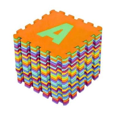 Imagem de Tapete QuebraCabeça EVA ABC Tatame Infantil Educativo Borracha Atóxica
