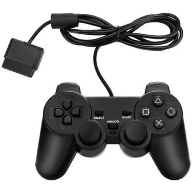 Imagem de Controle Joystick Para Vídeo Game Ps2 Vibração Analógico - Lukton
