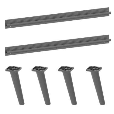 Imagem de Kit 2 Puxadores com 4 Pés Palito Retrô para Paneleiro 62cm Veneza Multimóveis MP2310