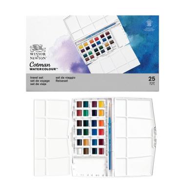 Imagem de Estojo Aquarela Winsor & Newton Cotman Paiting Plus 25 Peças