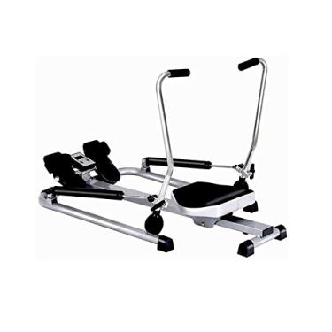 Imagem de Máquinas de remo dobráveis para exercícios, almofada de assento confortável/capacidade de peso de 120 kg, máquinas de remo para uso doméstico