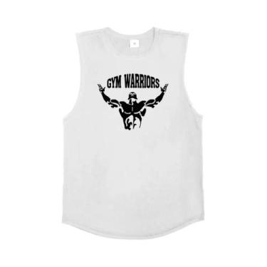 Imagem de Camiseta Regata Masculina De Algodão Com Decote Redondo Sem Mangas Res