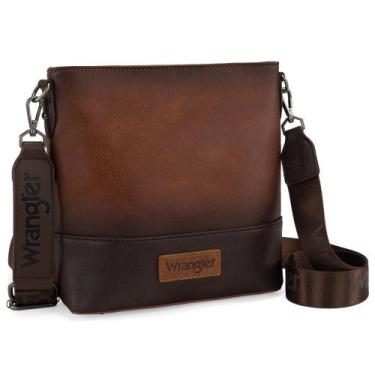 Imagem de Bolsa tiracolo Wrangler Brown Vegan Leather para mulheres - Montana We