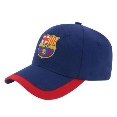 Imagem de Boné Barcelona Aba Curva SuperCap Bordado - Azul/vermelho-Unissex