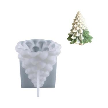 Imagem de Molde De Silicone Para Árvore De Natal 3D DIY Para Sabonete Artesanal,