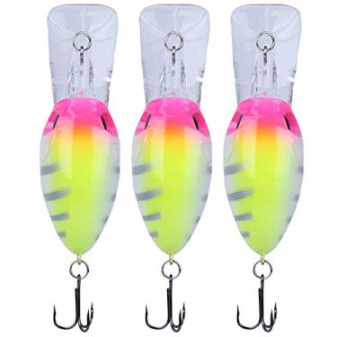 Imagem de 3 PCS Gancho de mergulho profundo Scrapper Isca Simulação artificial Isca realista Equipamento de pesca para pesca em água salgada em água doce Material ABS 50g 1# 2# 3# 4# 5# (1#)
