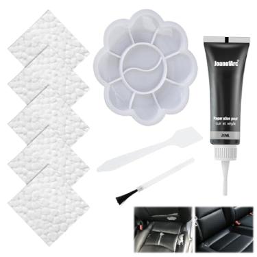 Imagem de Kit de reparo de couro preto para móveis, kit de reparo de assento de couro para interior de carros, restaura facilmente o interior do carro, sofá, bolsa e jaqueta, restaura qualquer material com
