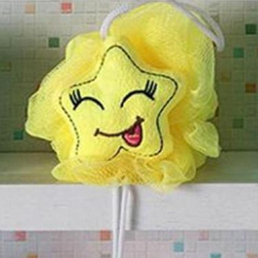 Imagem de Esponja De Banho Bouton Carinhas Estrela Amarelo