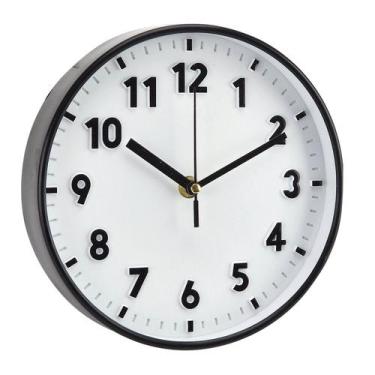 Imagem de Relógio de Parede 20cm Estilo Minimalista Números 5738 - Livon, Aro Pr