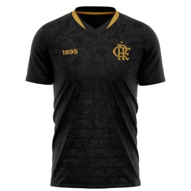 Imagem de Camisa Flamengo Brook Preta - Masculino - Braziline, G, Preto