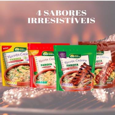 Imagem de Kit Farofa Bom Gosto 4 Sabores Tradicional, Picante, Costelinha defuma