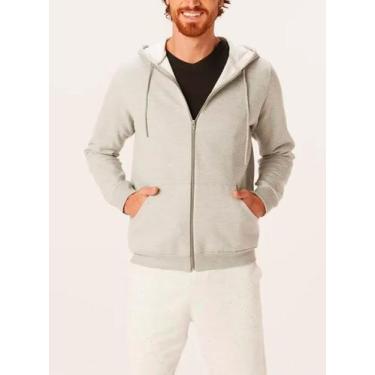 Imagem de Jaqueta Moletom Malwee 1000006668 Masculina Flanelada Algodão T. P/XGG