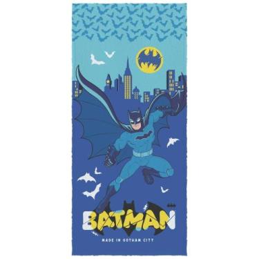 Imagem de Toalha de Banho Infantil Batman Felpuda Algodão Praia Piscina Lepper