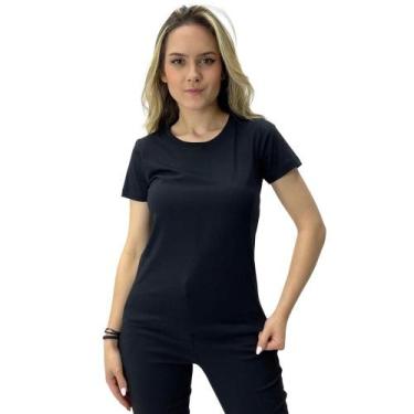 Imagem de Camiseta Hering Manga Curta Básica Feminina, M, Preto
