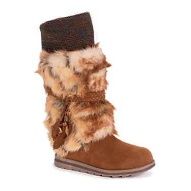 Imagem de MUK LUKS Botas femininas Sigrid Leela Too da Lukees, Conhaque, 9.5