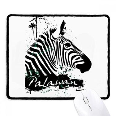 Imagem de Mousepad Palawan estilo tropical, pinto animal, borda costurada, tapete de borracha para jogos