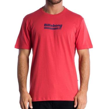 Imagem de Camiseta Billabong Walled Unit SM24 Masculina Vermelho