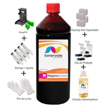 Imagem de Tinta Para Canon MG2522 CL-246 Magenta 1 Litro Linha Platinum - Toner 