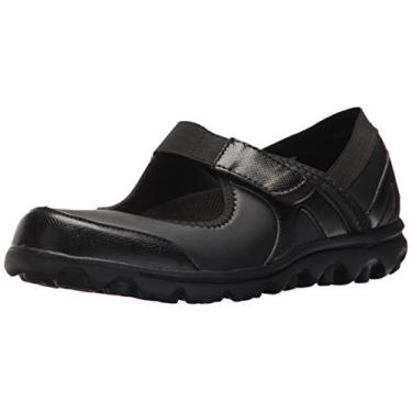 Imagem de Tênis de caminhada feminino Propet Onalee casual - preto, Todo preto, liso, 6 XX-Wide