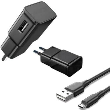 Imagem de Carregador Fonte 3.1 Rápido + Cabo Micro Usb V8 Compatível Com Samsung