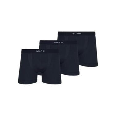Imagem de Kit com 3 Cuecas Boxer Lupo 661-001, Cinza, GG