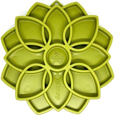 Imagem de Comedouro Lento Mandala eTray SodaPup Tigela de Enriquecimento Interativo Para Cachorro - Verde