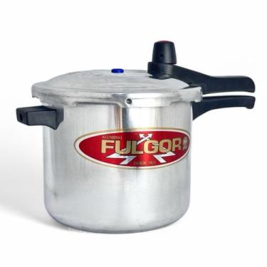Imagem de Panela de pressão fulgor 6l tampa externa polida - ALUMINIO FULGOR