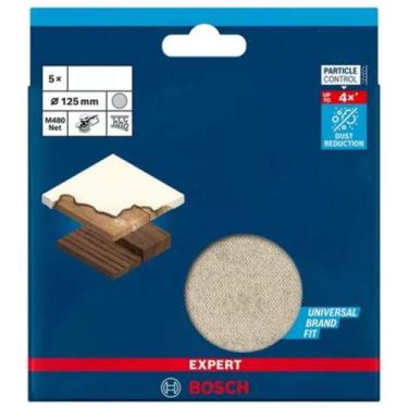 Imagem de Disco Lixa Bosch Expert M480 125mm G100 5 Peças P/ Lixadeira
