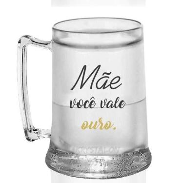 Imagem de Caneca Gel Acrílico Personalizada Dia Das Mães - Vale Ouro - Krystalon