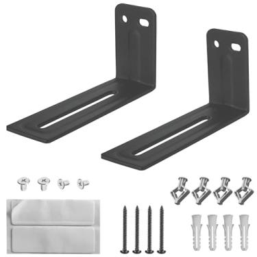 Imagem de TERDEWE Suporte de parede Soundbar - Funciona com todas as barras de som, incluindo Samsung, Vizio, LG e mais - Profundidade ajustável para Dolby Atmos SoundBars, Prateleira de Montagem Soundbar