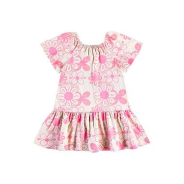 Imagem de Vestido Floral em Cotton Infantil Bee Loop, Rosa, 12