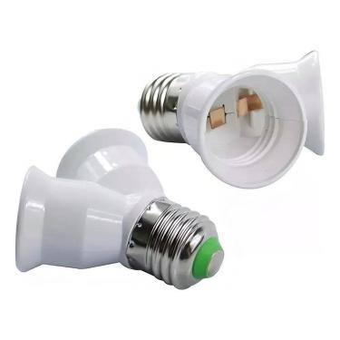 Imagem de 5 Bocal Soquete Duplo Adaptador Tipo Y Duas Lampadas E27 Cor