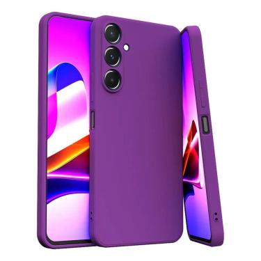 Imagem de Capa Capinha Para Galaxy S23 Silicone Aveludado Com P Roxo U