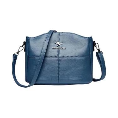 Imagem de Bolsa Feminina Pequena de Couro Macio - Bolsa de Ombro Crossbody Elega
