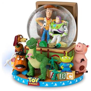 Imagem de Globo de Neve Musical Disney Pixar Toy Story - The Bradford Exchange, Personagens Escul...
