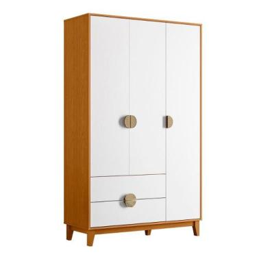 Imagem de Guarda Roupa Ipê 3 Portas 2 Gavetas com Pés Madeira Maciça - ALBATROZ 