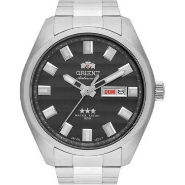 Imagem de Relogio orient automatico grafite metal prata 469ss076f g1sx, PRATA