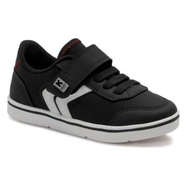 Imagem de Sapato Infantil Klin Flyer Preto e Branco Básico 117.160, 22