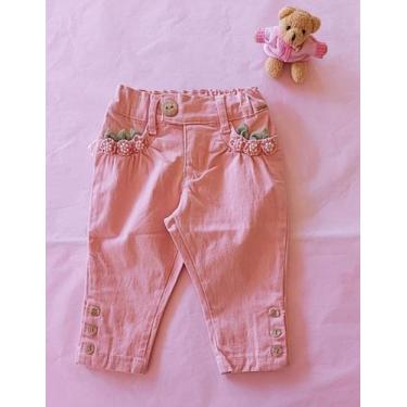 Imagem de Calça infantil com flores - Piang Pee