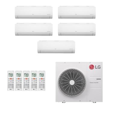 Imagem de Ar-Condicionado Multi Split Inverter LG 48.000 (3x Evap HW 9.000 + 1x Evap HW 12.000 + 1x Evap HW 24.000) Só Frio 220V								