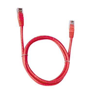 Imagem de Cabo de Rede PlusCable Vermelho 5Metros PC-ETH6U50RD Cat.6 Patch Cord - Conector RJ45 Revestido em PVC Tranferência de Dados Gigabit Conexão em Rede CFTV