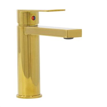 Imagem de Torneira Monocomando Bancada Para Lavatório Latão Dourado