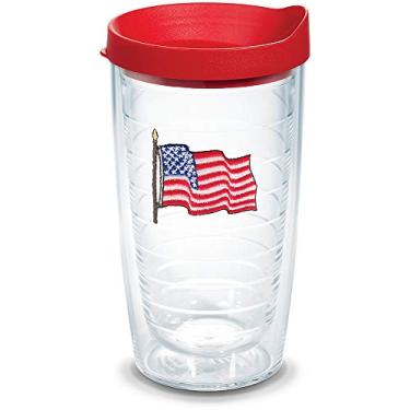 Imagem de Copo com tampa American Flag 473 ml