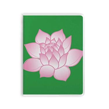 Imagem de Caderno de flores de flor flor de lótus padrão rosa capa diária capa macia
