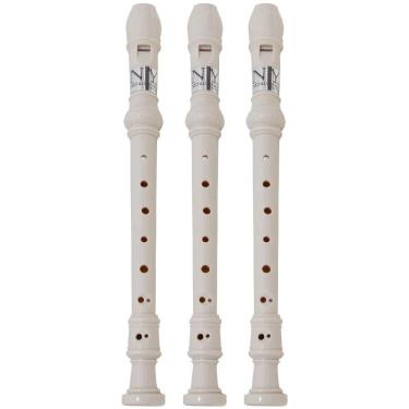 Imagem de Kit 3 Flautas Doce Barroca FL 20B New York