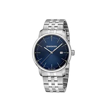 Imagem de Relógio Analógico, Urban Class, Wenger, Masculino, Prateado