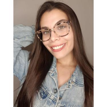 Imagem de Armação Óculos Grau Feminino Retangular Antártida-Feminino