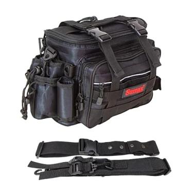 Imagem de BOLSA DE PESCA PORTA APETRECHOS ISCA ARTIFICIAL CARRETILHAS SUMAX SM-1821 C/ 2 ESTOJOS PRETA